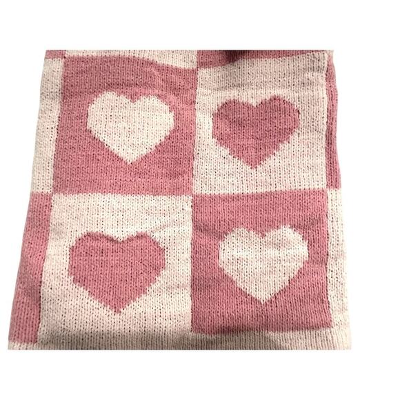 Cupcakes and Cashmere BABY Blanket Pink Hearts 30x40 - Picture 4 of 4